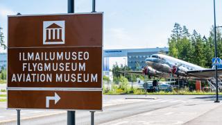 Ilmailumuseon kyltti