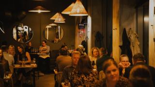 Kortteliravinteli Vinteron ruokasali.